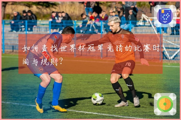 如何查找世界杯冠军竞猜的比赛时间与规则？
